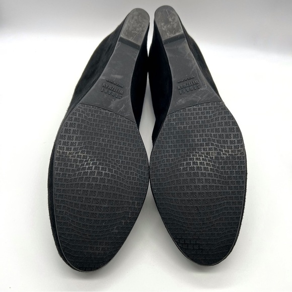 Stuart Weitzman Black Loafer Wedges - Picture 8 of 9